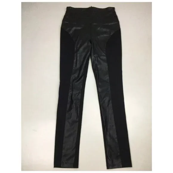bebe | Pants & Jumpsuits | Bebe Black Faux Leather Insert